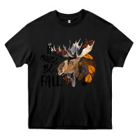 Black It Moose Be Fall Heavy Core Tee - LillyAllenDesigns
