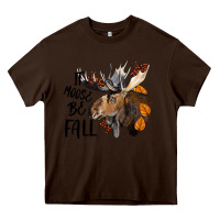 Chocolate Brown It Moose Be Fall Heavy Core Tee - LillyAllenDesigns