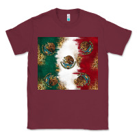 Burgundy Mexican Flag Classic Tee - RanaPortraitStore