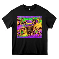 Black highland cow mardi gras tumbler Heavy Core Tee - JahusDesignShop