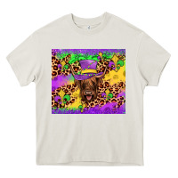 Cream highland cow mardi gras tumbler Heavy Core Tee - JahusDesignShop