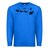 True Royal christmas santa dinosaur sleigh ride t rex funny gift t shirt Premium Sweatshirt - minhPixels