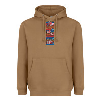 Toasted Coconut usa flag and cross penwraps Heavyweight Hoodie - Artiststas