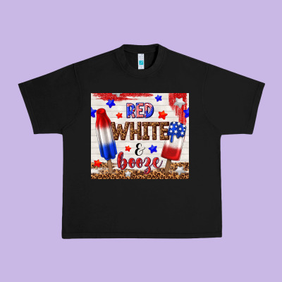 Red White And Booze Urban Heavy Tee Designed By Tumblerdesignbyshophia