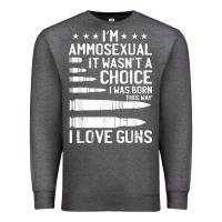 Charcoal Heather Ammosexual Bullets Love Pro Gun Lover Cool Enthusiast Gifts Premium Sweatshirt - minhPixels