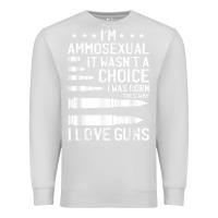 Dove Grey Ammosexual Bullets Love Pro Gun Lover Cool Enthusiast Gifts Premium Sweatshirt - minhPixels