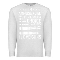 Oatmeal Heather Ammosexual Bullets Love Pro Gun Lover Cool Enthusiast Gifts Premium Sweatshirt - minhPixels