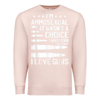 Pale Pink Ammosexual Bullets Love Pro Gun Lover Cool Enthusiast Gifts Premium Sweatshirt - minhPixels
