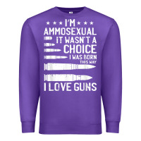 Purple Ammosexual Bullets Love Pro Gun Lover Cool Enthusiast Gifts Premium Sweatshirt - minhPixels