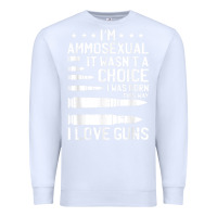 White Ammosexual Bullets Love Pro Gun Lover Cool Enthusiast Gifts Premium Sweatshirt - minhPixels