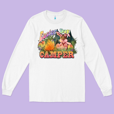 Easter Day Camper Long Sleeve Tee Designed By Howdyjamesfarm