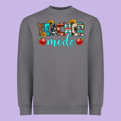 Teacher Mode Heavyweight Sweatshirt Designed By Bundleandbundleshop