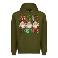 Army Green Merry christmas santa Premium Hoodie - FaDigitalArtStudio
