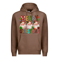 Chestnut Merry christmas santa Premium Hoodie - FaDigitalArtStudio
