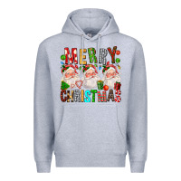 Heather Grey Merry christmas santa Premium Hoodie - FaDigitalArtStudio