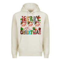 Oatmeal Heather Merry christmas santa Premium Hoodie - FaDigitalArtStudio