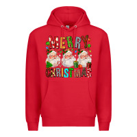 Red Merry christmas santa Premium Hoodie - FaDigitalArtStudio