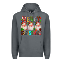 Rock Merry christmas santa Premium Hoodie - FaDigitalArtStudio