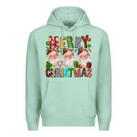 Seafoam Merry christmas santa Premium Hoodie - FaDigitalArtStudio