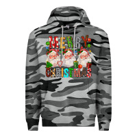 Slate Camo Merry christmas santa Premium Hoodie - FaDigitalArtStudio