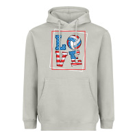 Moon Dust love usa flag volleyball gifts for volleyball fans teen t shirt Heavyweight Hoodie - minhPixels