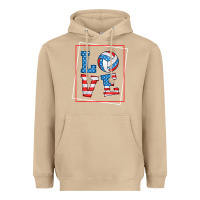 Mushroom love usa flag volleyball gifts for volleyball fans teen t shirt Heavyweight Hoodie - minhPixels