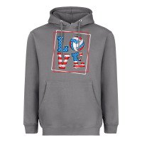 Storm love usa flag volleyball gifts for volleyball fans teen t shirt Heavyweight Hoodie - minhPixels