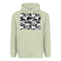 Matcha black and white camouflage background Heavyweight Hoodie - Artiststas