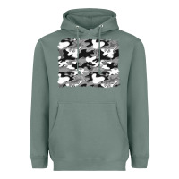 Sage black and white camouflage background Heavyweight Hoodie - Artiststas