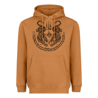 Meerkat sak yant thai tattoo twin tiger muay magical thailand gifts t shirt Heavyweight Hoodie - minhPixels