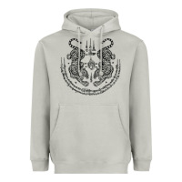 Moon Dust sak yant thai tattoo twin tiger muay magical thailand gifts t shirt Heavyweight Hoodie - minhPixels