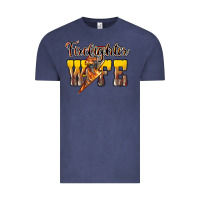 Vintage Denim Firefighter wife lightning bolt Vintage Tee - HowdyJamesFarm