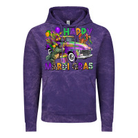 Cloud Purple happy mardi gras truck Vintage Hoodie - CowGirlArtShop