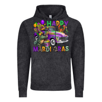 Vintage Black happy mardi gras truck Vintage Hoodie - CowGirlArtShop