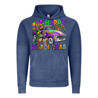 Vintage Denim happy mardi gras truck Vintage Hoodie - CowGirlArtShop