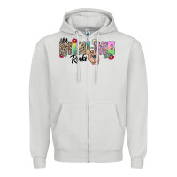 Dove Grey my mini me rocks Zipper Hoodie - CowhideDigitalArt