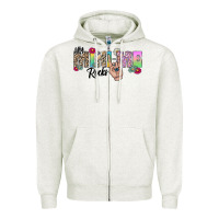Oatmeal Heather my mini me rocks Zipper Hoodie - CowhideDigitalArt