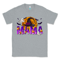 Heather Grey Halloween Mama Classic Tee - texasbilliewilder