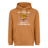 Meerkat Veteran Navy Corpsman Patriotic 4th of July Gifts Heavyweight Hoodie - minhPixels