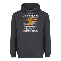Smoke Veteran Navy Corpsman Patriotic 4th of July Gifts Heavyweight Hoodie - minhPixels
