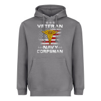 Storm Veteran Navy Corpsman Patriotic 4th of July Gifts Heavyweight Hoodie - minhPixels