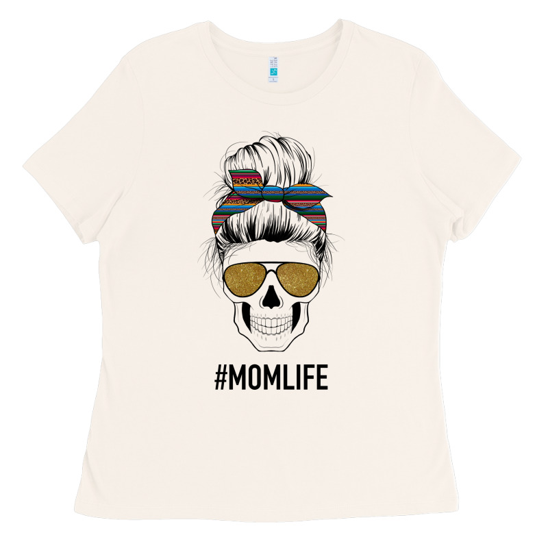 Western Glitter Aztec Patterned Mom Skull Ladies Tee by Bettercallsaul | Teevron