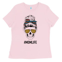 Bubblegum Pink Western Glitter Aztec Patterned Mom Skull Ladies Tee - Bettercallsaul