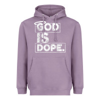 Lavender God Is Dope Gift for faithful Christians Heavyweight Hoodie - minhPixels