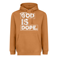 Meerkat God Is Dope Gift for faithful Christians Heavyweight Hoodie - minhPixels