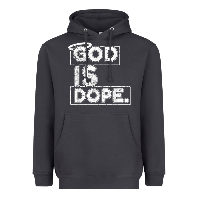 God Is Dope Gift For Faithful Christians Heavyweight Hoodie by minhPixels | Teevron