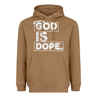 Toasted Coconut God Is Dope Gift for faithful Christians Heavyweight Hoodie - minhPixels