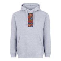 Heather Grey usa flag and cross penwraps Heavyweight Hoodie - Artiststas