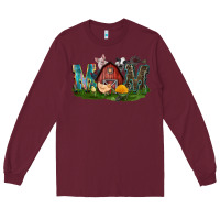 Burgundy Barn Mom Mother's Day Long Sleeve Tee - CowGirlArtShop