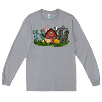 Heather Grey Barn Mom Mother's Day Long Sleeve Tee - CowGirlArtShop
